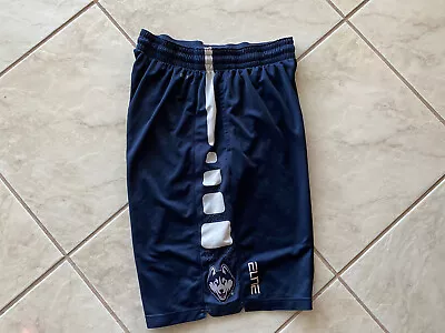 Nike Elite Stripe UCONN Huskies Practice Dri-Fit Basketball Game Shorts XL • $99.95