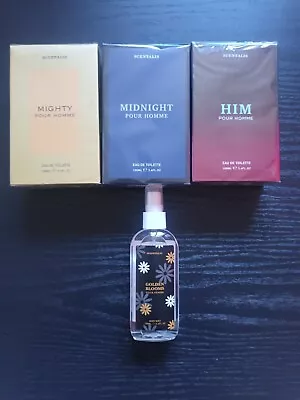 MIGHTY POUR HOMME ×3 Mens Fragrance 100ml Set And + A Womens Body Mist Gift🎁  • £11.98