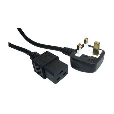 GP1738 UK Plug To C19 IEC Power Cable Cord 2m • £9.89