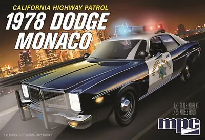 MPC 1:25 1978 Dodge Monaco CHP American Police Car Plastic Model Kit • £39.99