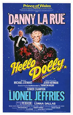 Danny La Rue (in Drag!)  HELLO DOLLY  Lionel Jeffries 1983 London Flyer • £19.29