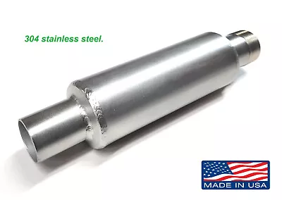 1  NPT Thread Muffler 304 Stainless Steel 2  X 9  Exhaust Flex Tubig Compatible. • $48.50