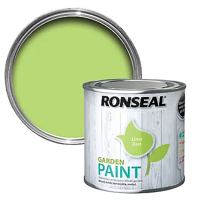 Ronseal Outdoor Exterior Garden Paint Wood Brick Metal Stone All Colour's -750ML • £12.39