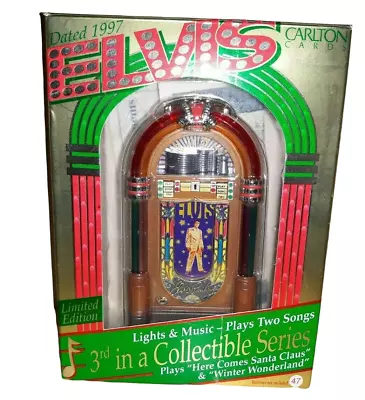 1997 Carlton Cards Heirloom Ornament Collection Elvis Presley 3rd Series 2 Songs • $24.99