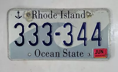 RHODE ISLAND Wave License Plate ~ 333 344 ~ 🔥FREE SHIPPING🔥 QUADRUPLE 3's • $17.99