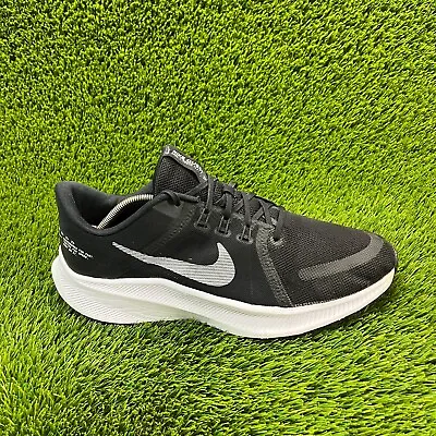 Nike Quest 4 Mens Size 13 Black White Athletic Running Shoes Sneakers DA1105-006 • $49.99