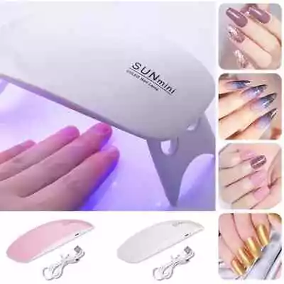 Nails Lamp LED Light Potable Mini UV LED Lamp Nail Dryer Gel Nail Art Tool 6W • $4.99