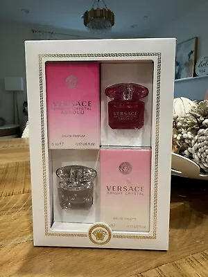 Versace Bright Crystal Miniature Women Perfume Gift Set. Brand New And Unopened • $25