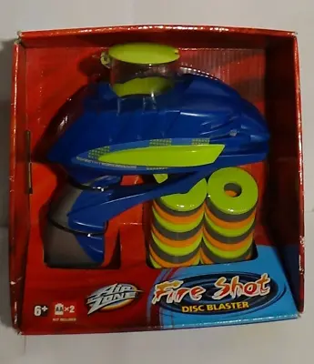 Toys R Us Air Zone Fire Shot Disc Blaster Blue RARE NEW In Package Toy Vintage • $40