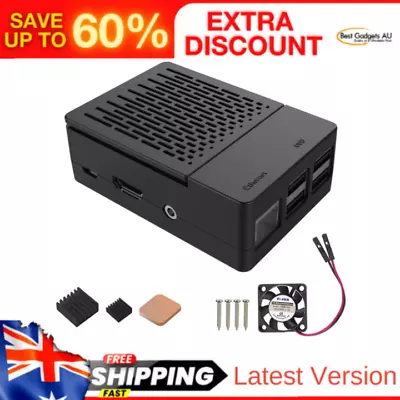 Case Raspberry Pi 3 Model B+ (B Plus) With Cooling Fan And 3PCS Heatsinks Raspb • $28.89