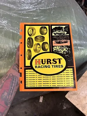 $50 • Buy Original VINTAGE HURST RACING TIRES Catalog DRAG SCTA TROG GASSER HOT ROD ASCOT