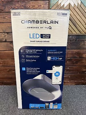 Chamberlain 3/4 HP LED Smart Quiet Belt Drive Garage Door Opener Battery B4613T • $199.99