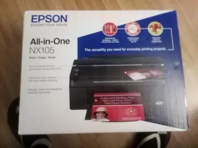 Epson Stylus NX105 Print Copy Scan All-In-One Inkjet Black Color Printer • $50
