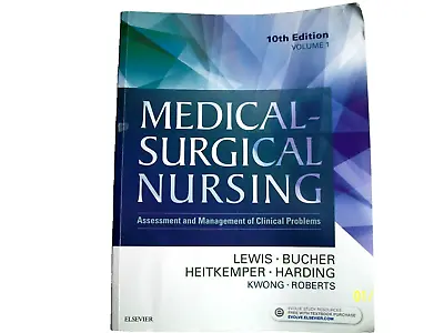 Medical-Surgical Nursing Assessment And Management Of Clinical Problems 10th Ed. • $9.99