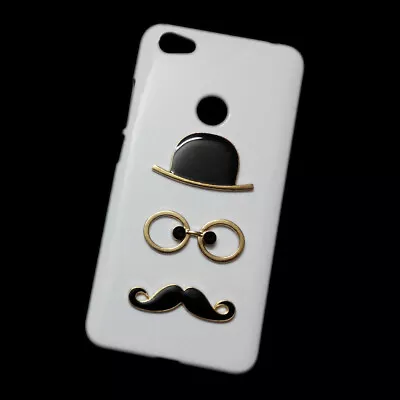 3D Cute Hat Eye Mustache Back Hard Phone Case Cover For Xiaomi Redmi Note 5A • $9.25