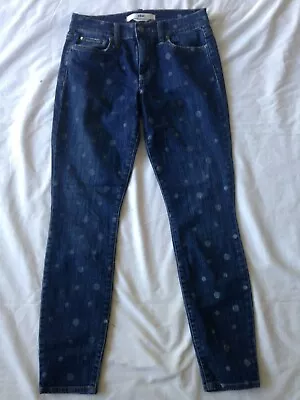 Else Ankle Skinny Blue Jeans SZ 26 Polka Dots Macy's Jeans 26 X 28 Stretch • $12.79