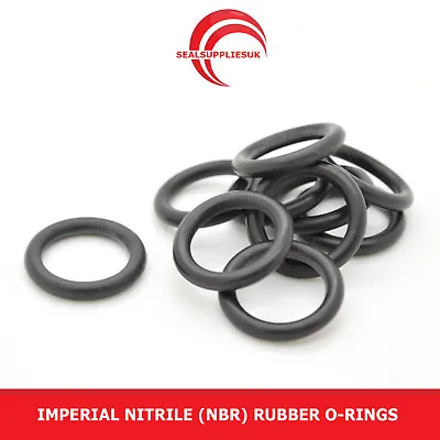 Imperial Nitrile Rubber NBR O Ring Seal 3.53mm Cross Section BS201-BS230-UK SUPP • £65.25