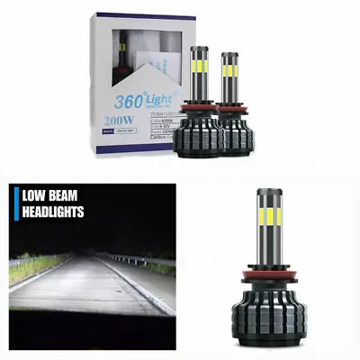 360° 6 Sided H13/9008 LED Headlight Bulbs Kit For Ford F-150 2004-2014 Low Beam • $13.04