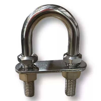 Bow/Stern  Eye U-Bolt 3/8  X 3  Stainless Steel (SSRI66405) Boat/Marine • $12.95