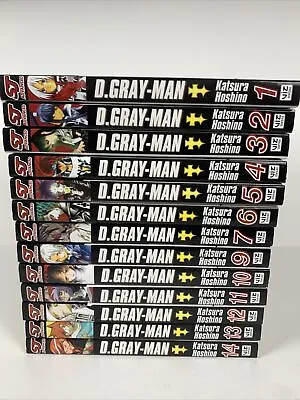 D. Gray-Man Lot Of 13 Manga Books Vol 1-14 No 8 By Hoshino Katsura • $85