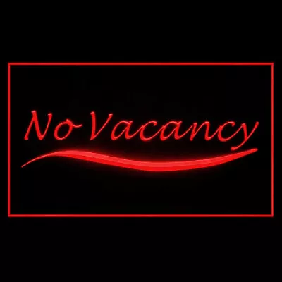 $19.66 • Buy 120140 No Vacancy Restaurant Closed Notice Display LED Light Neon Sign