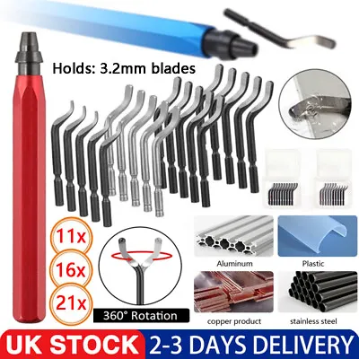 New Deburring Tool With 10 15 20x High-Speed Steel Blades For Wood Steel Plastic • £7.98