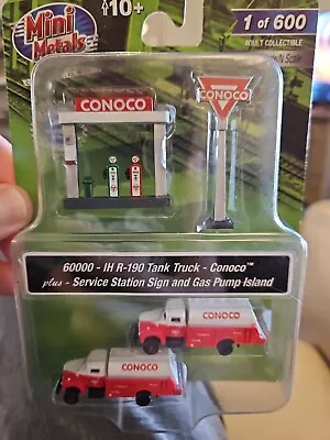 Mini Metals 60000 N Scale Conoco Trucks Gas Pump Island And Sign • $19.99