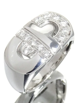 $2010.60 • Buy BVLGARI K18WG Parentesi Ring Diamond #T046