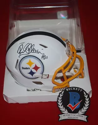 ROCKY BLlEIR Steelers Signed FLAT WHITE Mini Helmet Beckett W450807 • $71.95