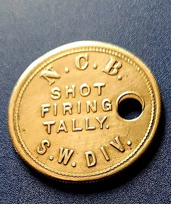 Original Shot Firing Tally Colliery Pit Check Welsh Miners Lamp Tally • £6.99