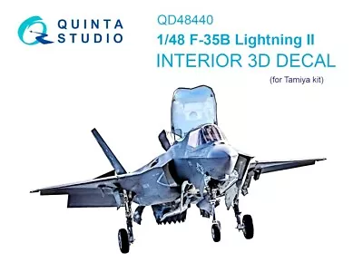 1/48 Quinta Studio Interior 3D Decal #48440 F-35B Lightning II For Tamiya • $14.99