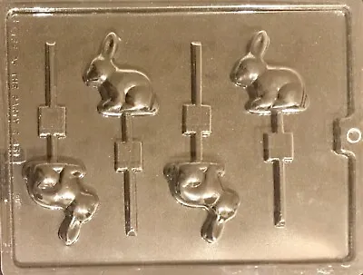 £5.95 • Buy Chocolate Rabbit Mould Sitting Easter Bunny Rabbit Lollipop Lolly Mould 4 Shapes