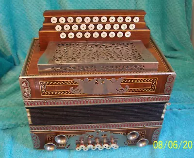 Slovenian Melodija Jos Filatsch 3 Row Diatonic Button Box Accordion Karpek • $1850