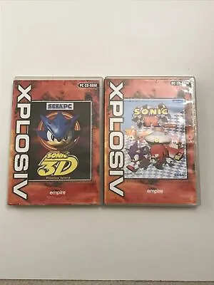 Sonic 3D + R  X2 PC Game CD ROM XPLOSIV SEGA  PLATFORMER ARCADE • £12.99