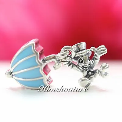 $34.99 • Buy Authentic Pandora Silver Disney Jiminy Cricket Enamel Dangle Bead 797492EN41