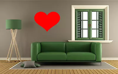 Large Heart Vinyl Wall Art Sticker Decal Mural Window Mirror Home Decor Love  • £3.50