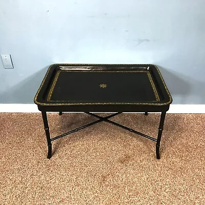 Maitland Smith Tooled Leather Tray Top Coffee Table • $700