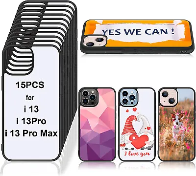 15x Blank Sublimation Rubber Phone Cases For IPhone 13 Series DIY Phone Case • $39.99