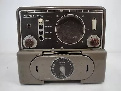 Zs3d5 Untested Vintage Peirce 265 Wire Recorder Mod. 330 Powers On • $75