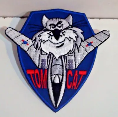 F-14 Tomcat Navy   EMBROIDERED IRON ON PATCH 3&1/2 X 3&1/2 Inch • $6.25