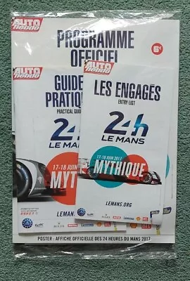 2017 LE MANS 24 HOUR Unopened Package With PROGRAMME POSTER ENTRY LIST & GUIDE • £25