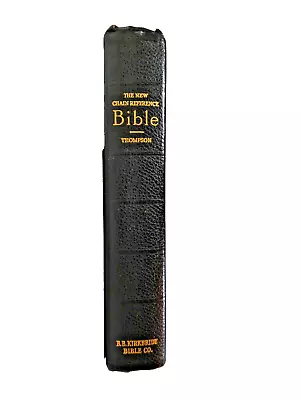 Vintage '64 Thompsons New Chain Reference Bible KJV 9 X7 Index Atlas Archeology • $19.95