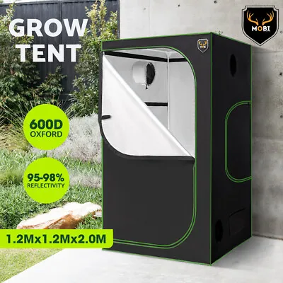 $139.95 • Buy Mobi Grow Tent Kits 1.2m X 1.2m X 2m Hydroponics Indoor Grow System