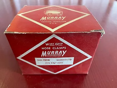 Nos Vintage Murray Double Wire Grip  Band Screw Hose Clamp  Fits  1  3/4  Hose • $44.99