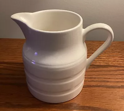 ANTIQUE VTG ENGLAND RIBBED LORD NELSON POTTERY PITCHER KITCHEN 9-73  16 Oz. 5” • $17.99