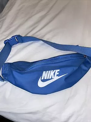 Nike Heritage Fanny Pack Navy Blue Waistpack Adjustable Strap • $20