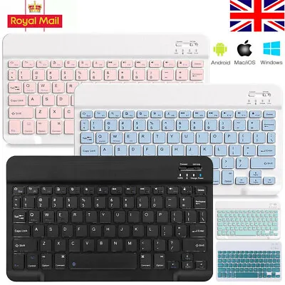 Bluetooth Keyboard For Samsung Galaxy Tab A7 Lite 8.7 /A8 10.5  T220/X200 Tablet • £10.99