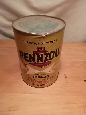 Vintage Pennzoil 1qt. Oil Can Sealed • $19.99