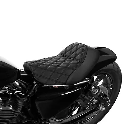 Black Driver Solo Seat Fit For Harley Sportster Iron 883 1200 48 72 2010-2022 21 • $135