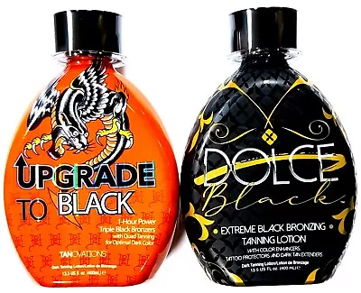 DOLCE Black Extreme Bronzer & Ed Hardy Upgrade To Black Tanning Bed Lotion • $48.99